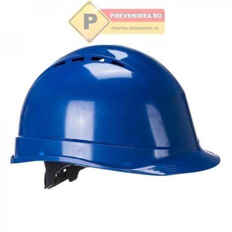 Casca de protectie ventilata albastra